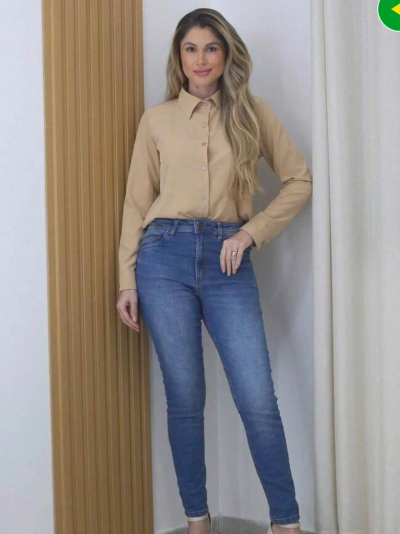 Camisa Branca Social Minimalista - Elisa