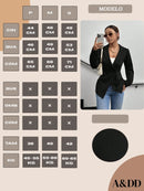 Blazer feminino elegante alfaiataria 