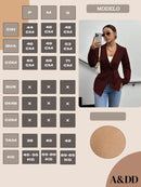 Blazer feminino elegante alfaiataria 