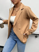 Blazer feminino elegante alfaiataria 