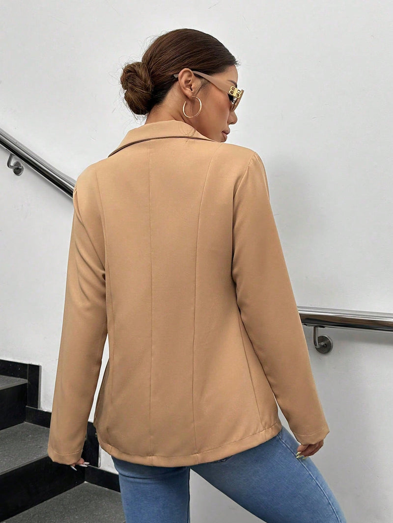 Blazer feminino elegante alfaiataria 