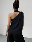 Regata Elegante Feminina de Um Ombro Só