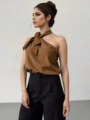 Regata Elegante Feminina de Um Ombro Só