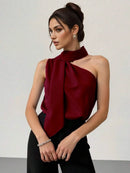 Regata Elegante Feminina de Um Ombro Só