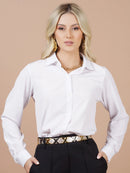 Camisa Branca Social Minimalista - Elisa