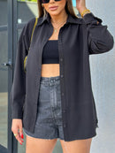 Camisa feminina manga longa viscolinho social - Athena