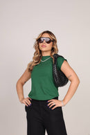 Camiseta feminina casual Muscle