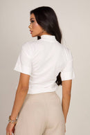 Camiseta Casual de Gola Alta - Mari