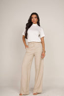 Camiseta Casual de Gola Alta - Mari