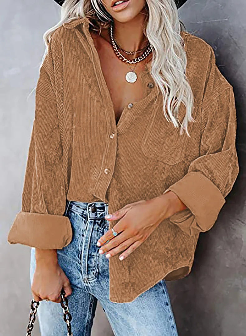 Camisa feminina manga longa - Fernanda
