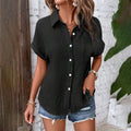 Camisa feminina Casual verão manga curta