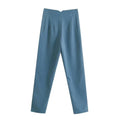Calça feminina casual cintura alta