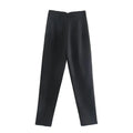 Calça feminina casual cintura alta