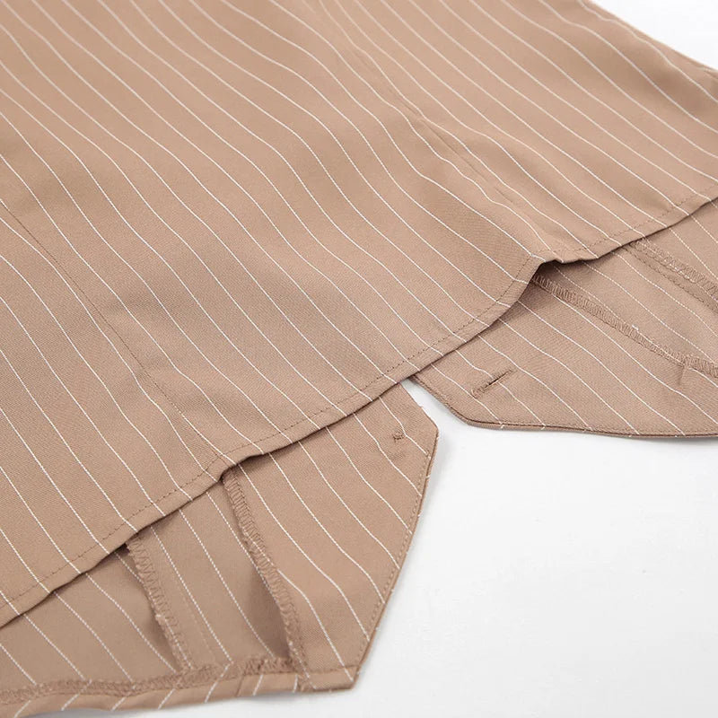 Conjunto feminino listrado casual - Gabriella