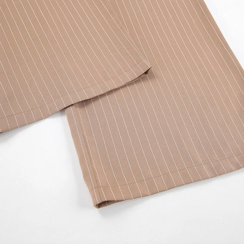 Conjunto feminino listrado casual - Gabriella