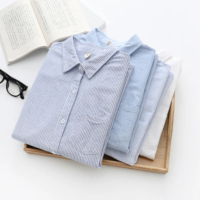 Camisa feminina Casual manga longa - Lais