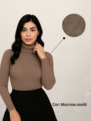 Kit com 3 blusas feminina de frio cacharrel tricot 